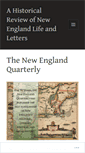 Mobile Screenshot of newenglandquarterly.org